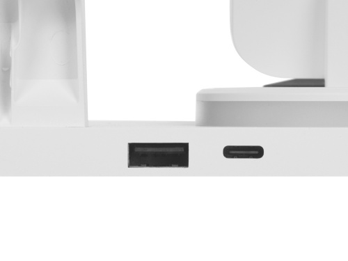 Складная зарядная станция с беспроводной зарядкой Flashport, 15 Вт, белый фото 10 Складная зарядная станция с беспроводной зарядкой Flashport, 15 Вт, белый фото 10