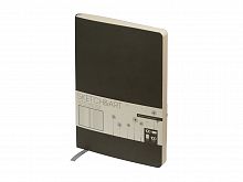 Скетчбук Sketch & Art в мягком переплете 140х210 мм, 100 л. бежевой бумаги 100 гр., серый